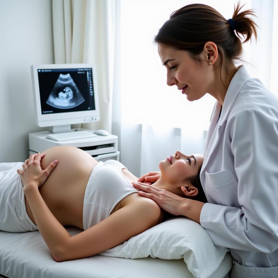 Mang thai 6 tuần đi khám bác sĩ